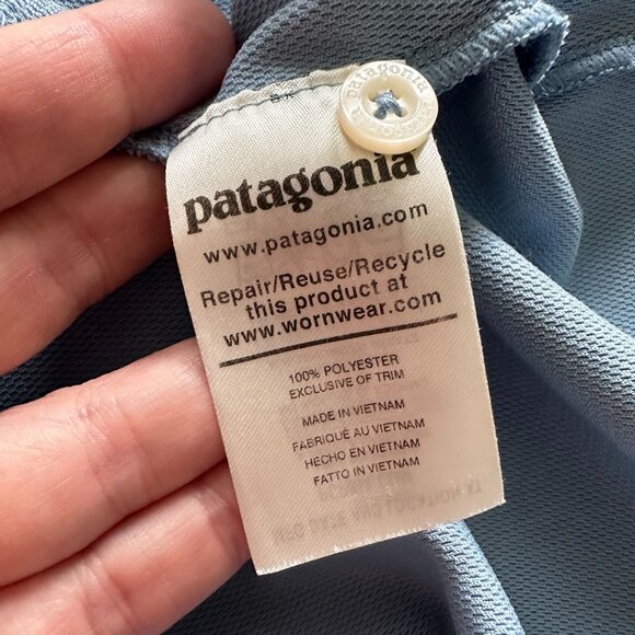 Patagonia Sunshade Polo Shirt Berlin Blue - Picture 6 of 8